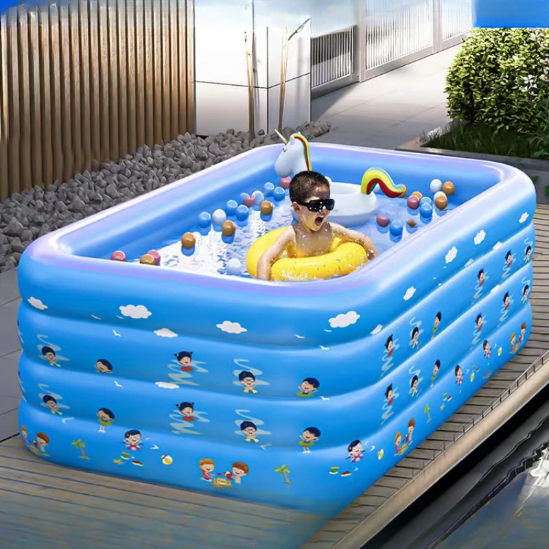 Inflatable pool kids home adult kids adult family folding baby swimming bucket outdoor baby