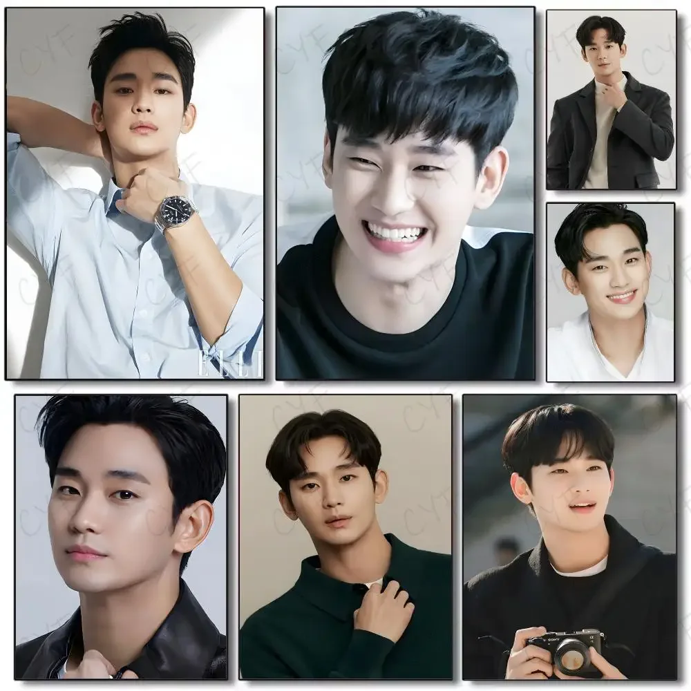 Actor Individual Kim Soo Hyun Poster Painting Wall Art Mural for Living Room Home Decor and Gifts