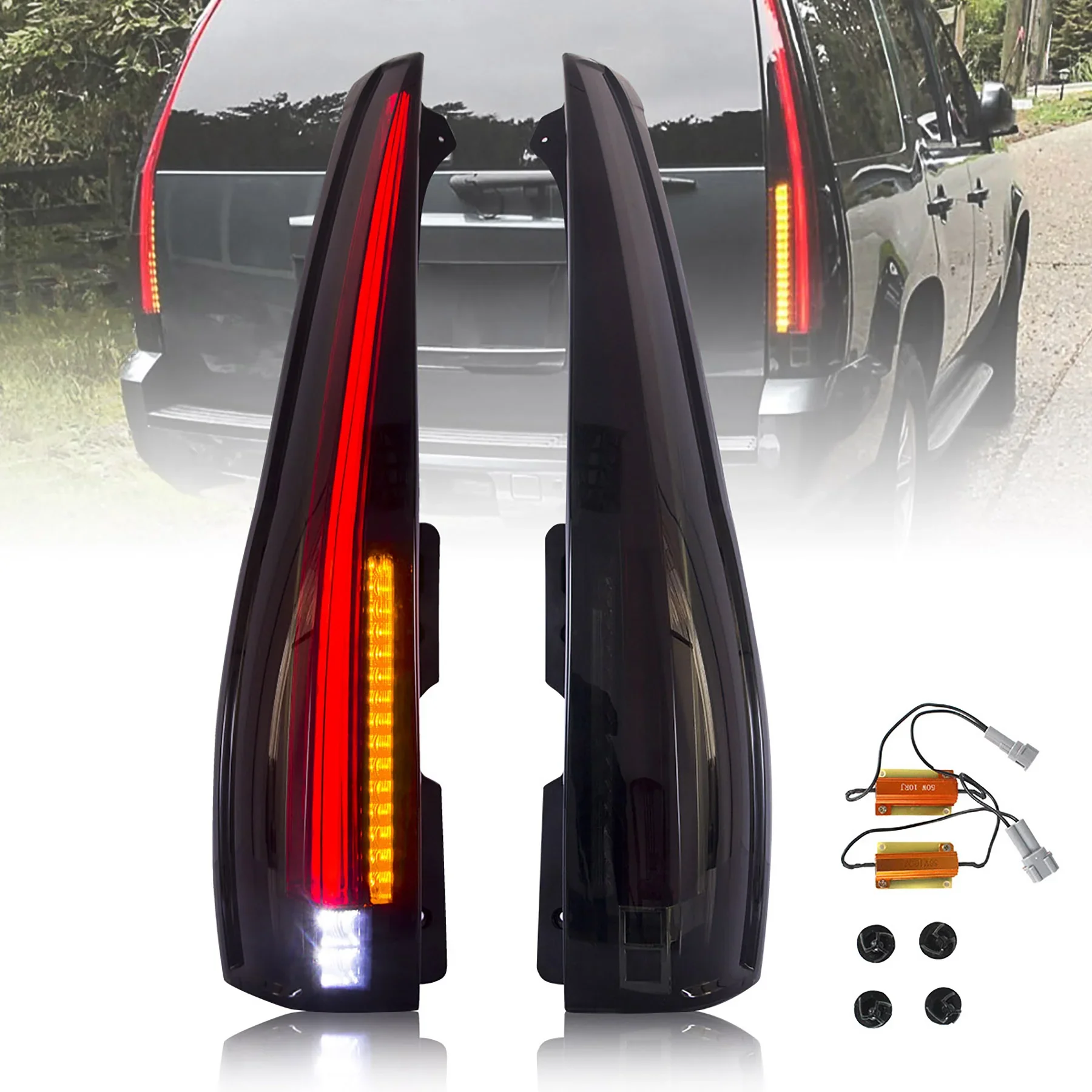 LED Tail Lights For Chevrolet Tahoe Suburban/GMC Yukon and Yukon Denali/XL 2007-2014 (NOT Fit Barn Door Models)