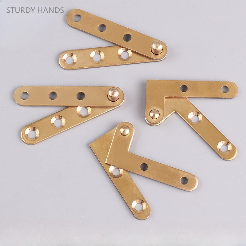 2 sets of brass upper and lower pivot hinges retro redwood door one line invisible hinge Woodworking  Furniture Hinge