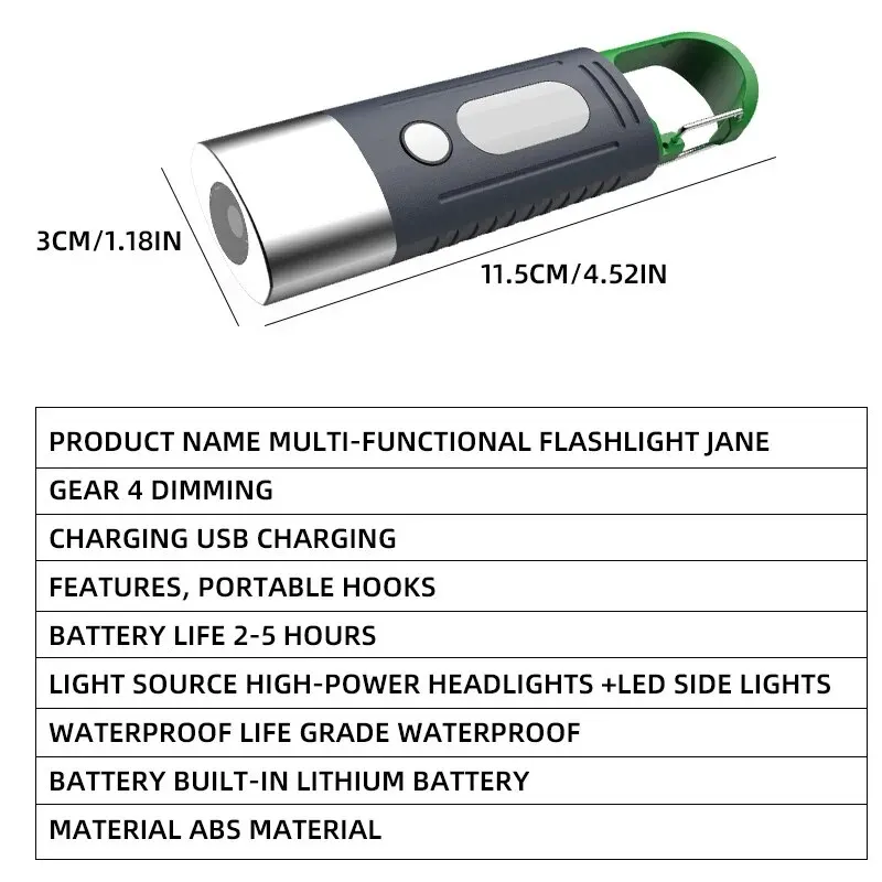 非常に便利な高出力LED懐中電灯,3 LED,伸縮式,防水,ランプシェード,キャンプに最適