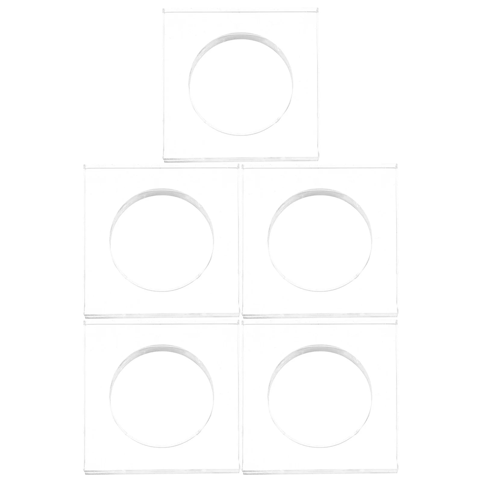 

5Pcs Acrylic Napkin Rings Clear Stylish Table Decor for Wedding Party Home Dining Elegant Napkin Holder Rings Dinner Table