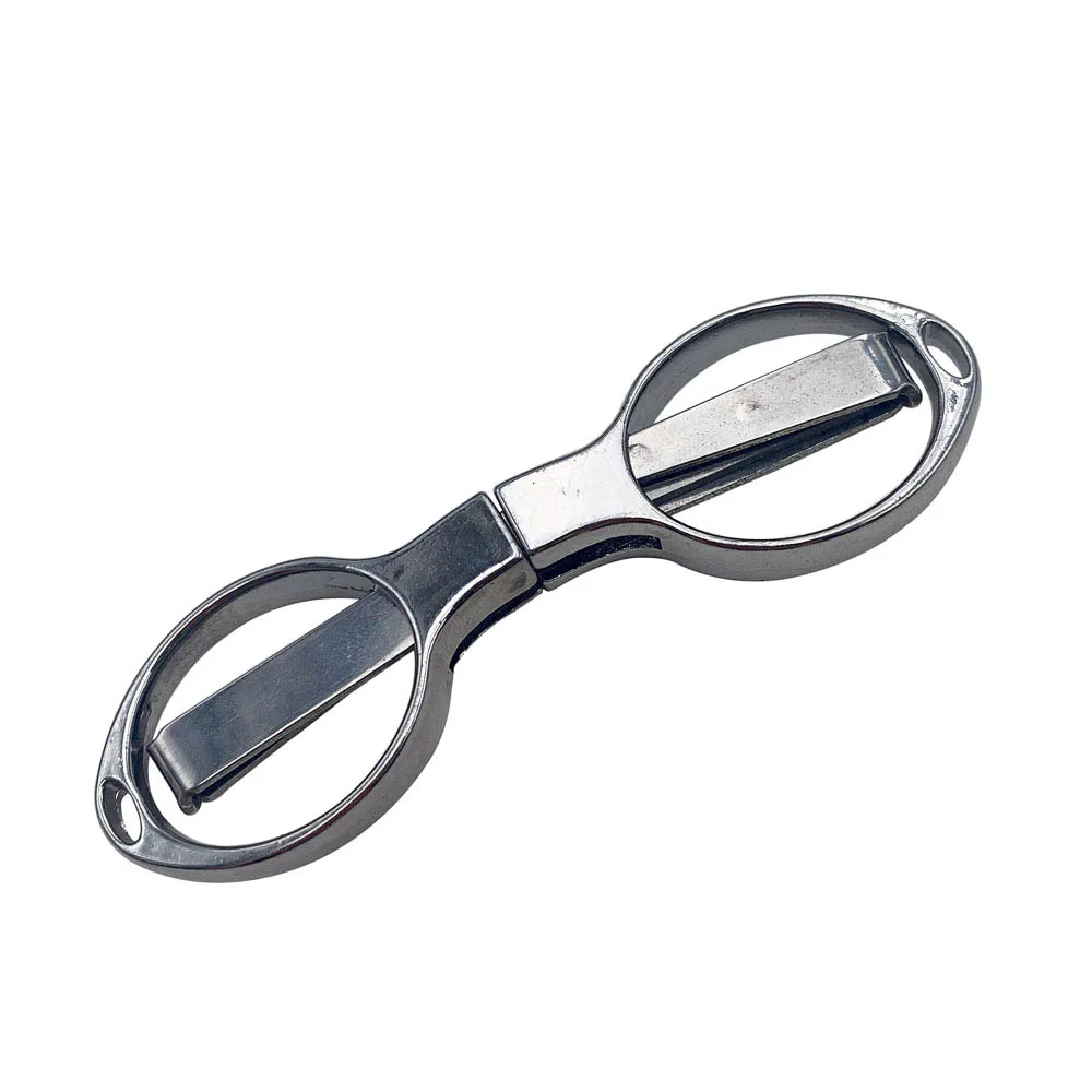 Lunettes en forme de 8 ciseaux pliants, métal, acier inoxydable, rétractable, pêche en plein air, Mini ciseaux, point de croix