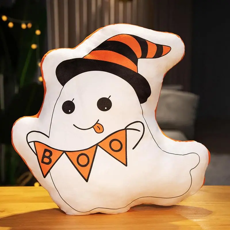 Ghost Halloween หมอน Plush Ghost โซฟาหมอนเบาะสบาย Ghost Halloween Lumbar หมอนสําหรับฮาโลวีนเด็ก