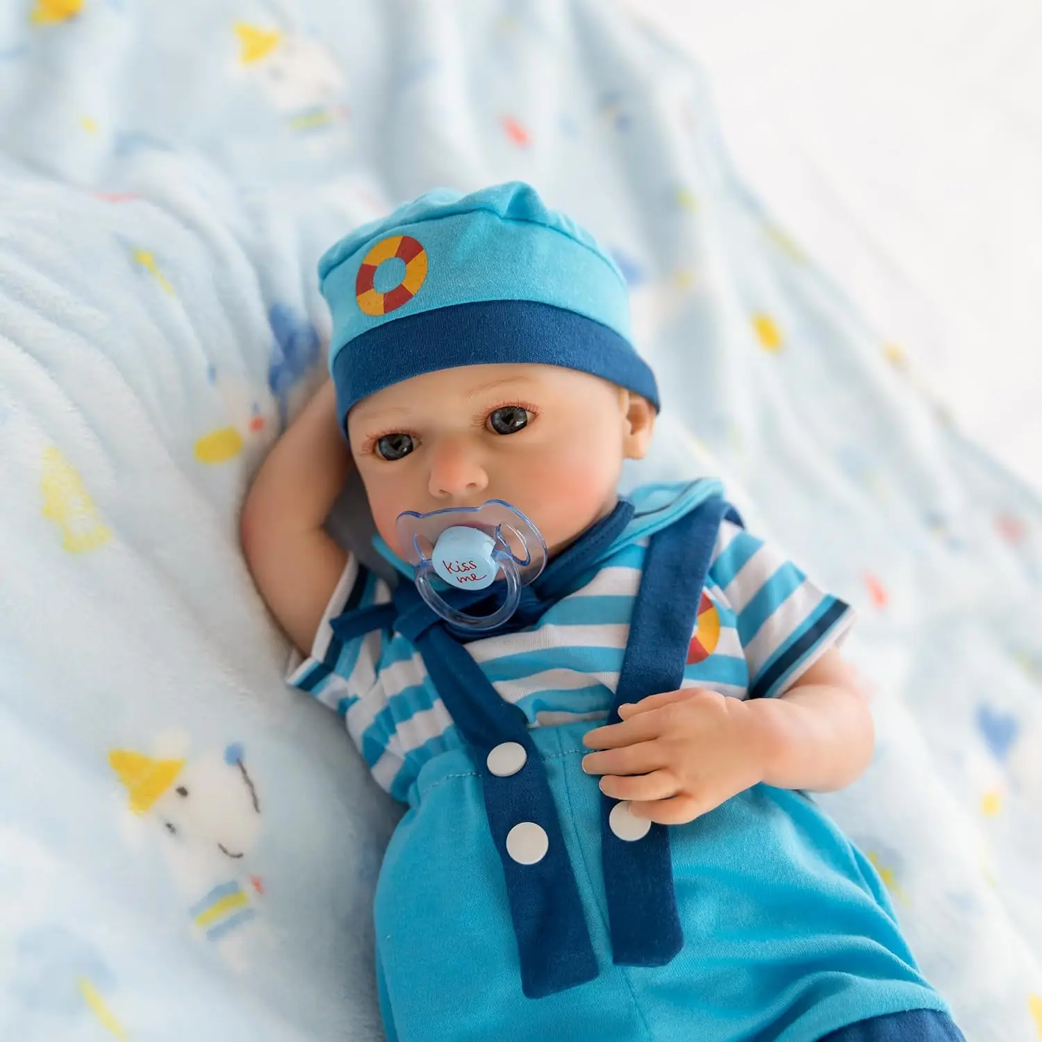 18-Inch Reborn Baby Dolls  - Realistic Newborn, Soft Weighted  Body, Adorable Poseable Real Life Doll– Gift for Kids Age 3+