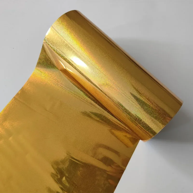 1pc 16cm Laser Golden Silver Purple Blue Sand Hot Stamping Roll Foil Gilding Stamp Transfer Film 120M