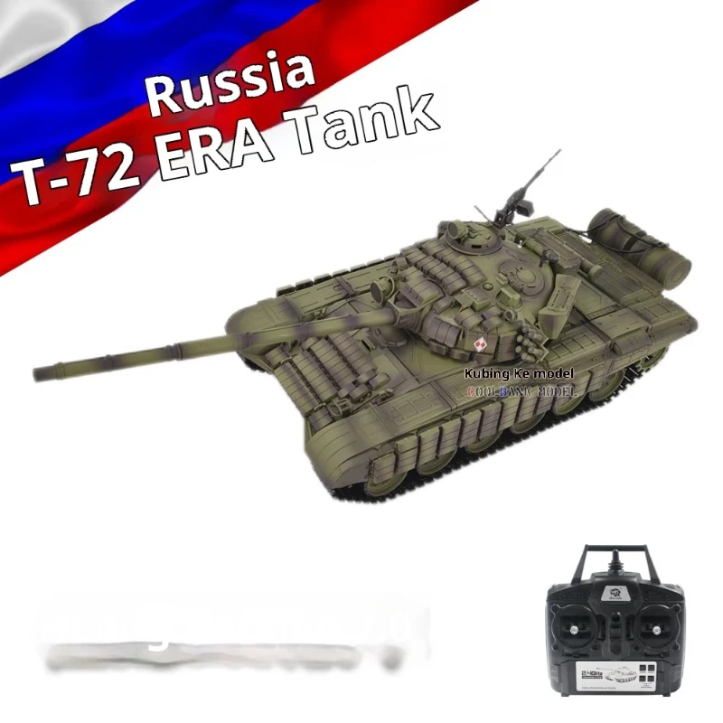 Nuevo tanque todoterreno grande con control remoto, modelo T72, juguete de simulación de batalla principal para juegos al aire libre, vehículo de combate blindado RC