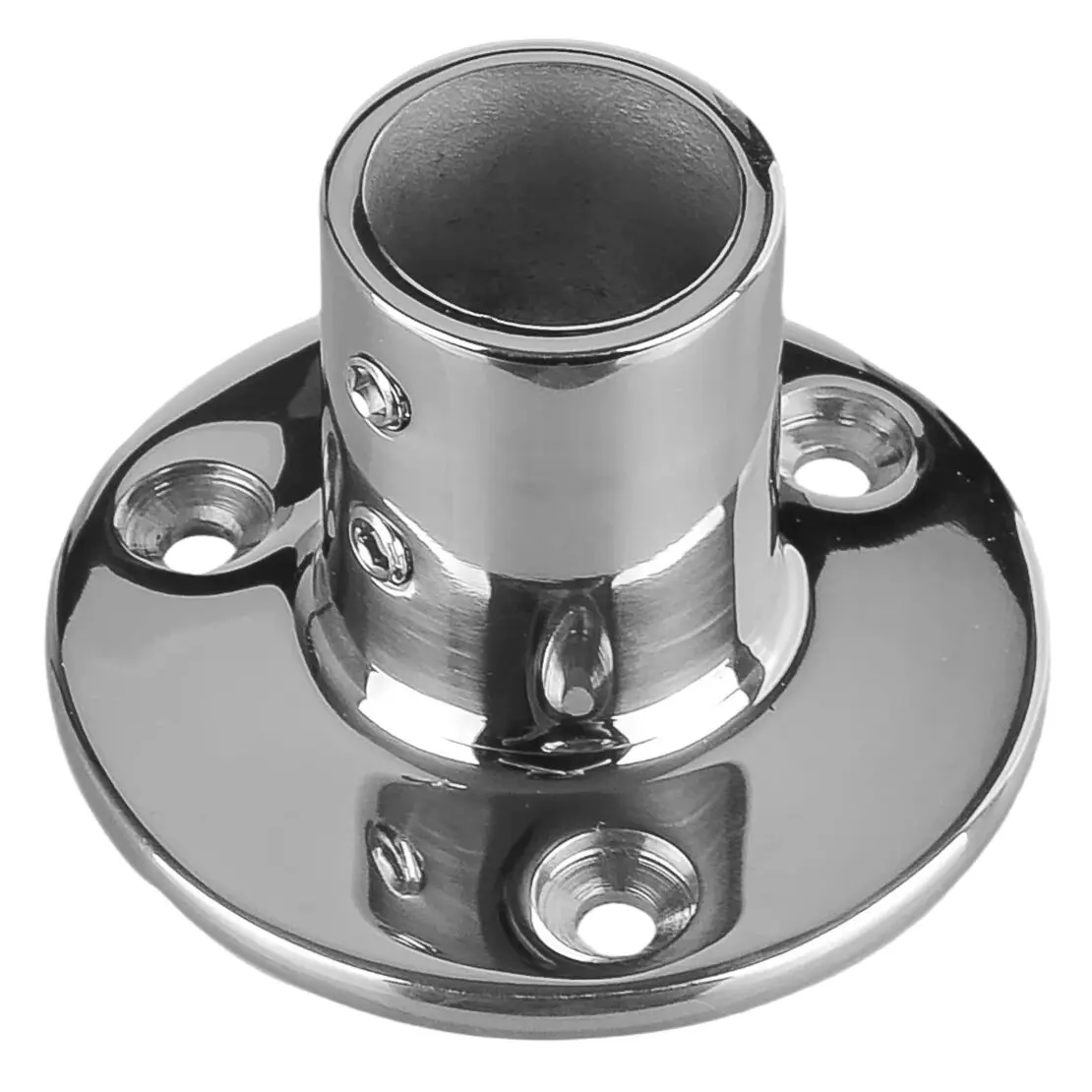 22mm 90 Degree 316 Stainless Steel Handrail Hand Rail Fitting Stanchion Hardware Round Base Tube Pipe Fit For Marine Boat Yacht