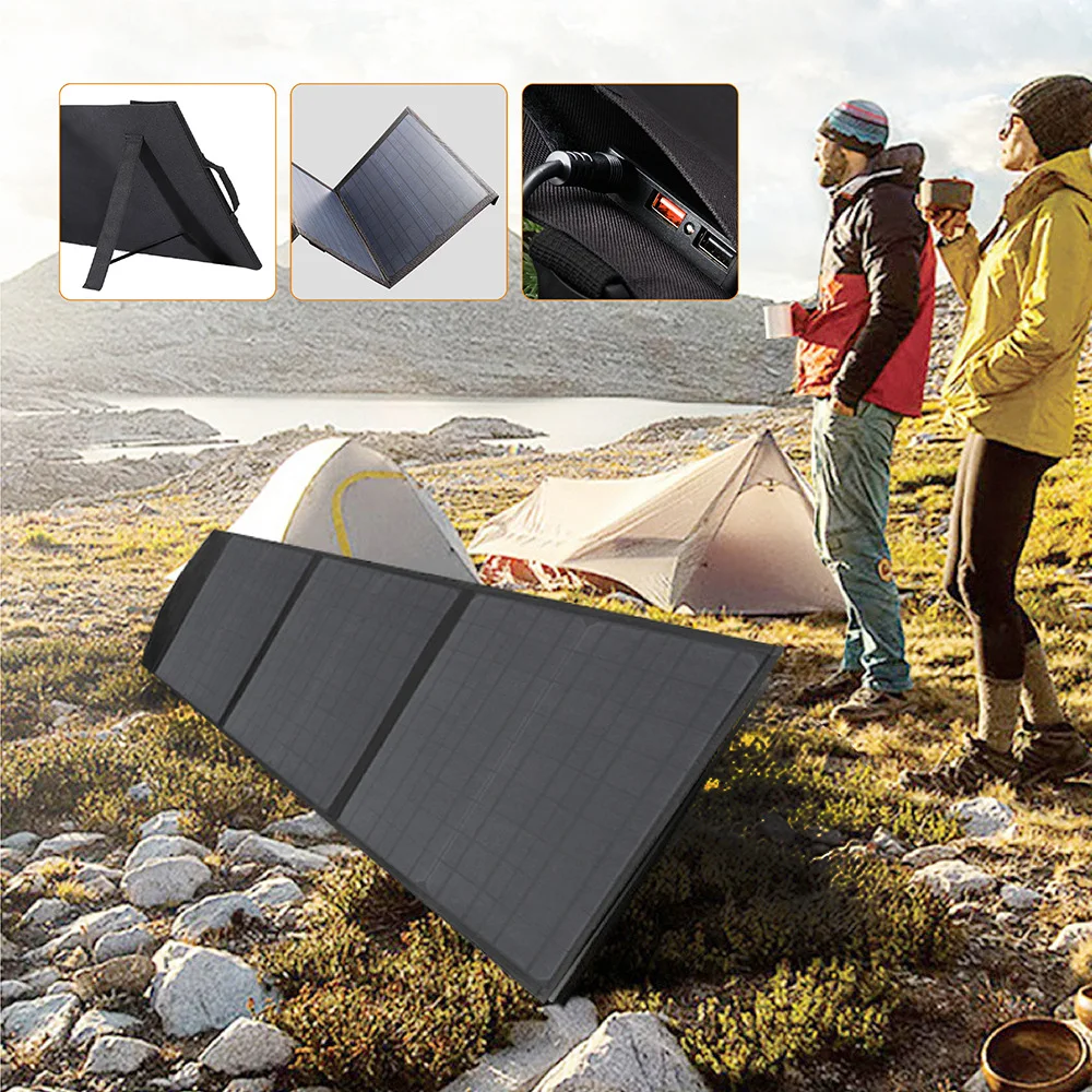 

Fast Charging Solar Panel Single Crystal 60W Solar Panel Solar Folding Package Outdoor Solar Power Generation Panel