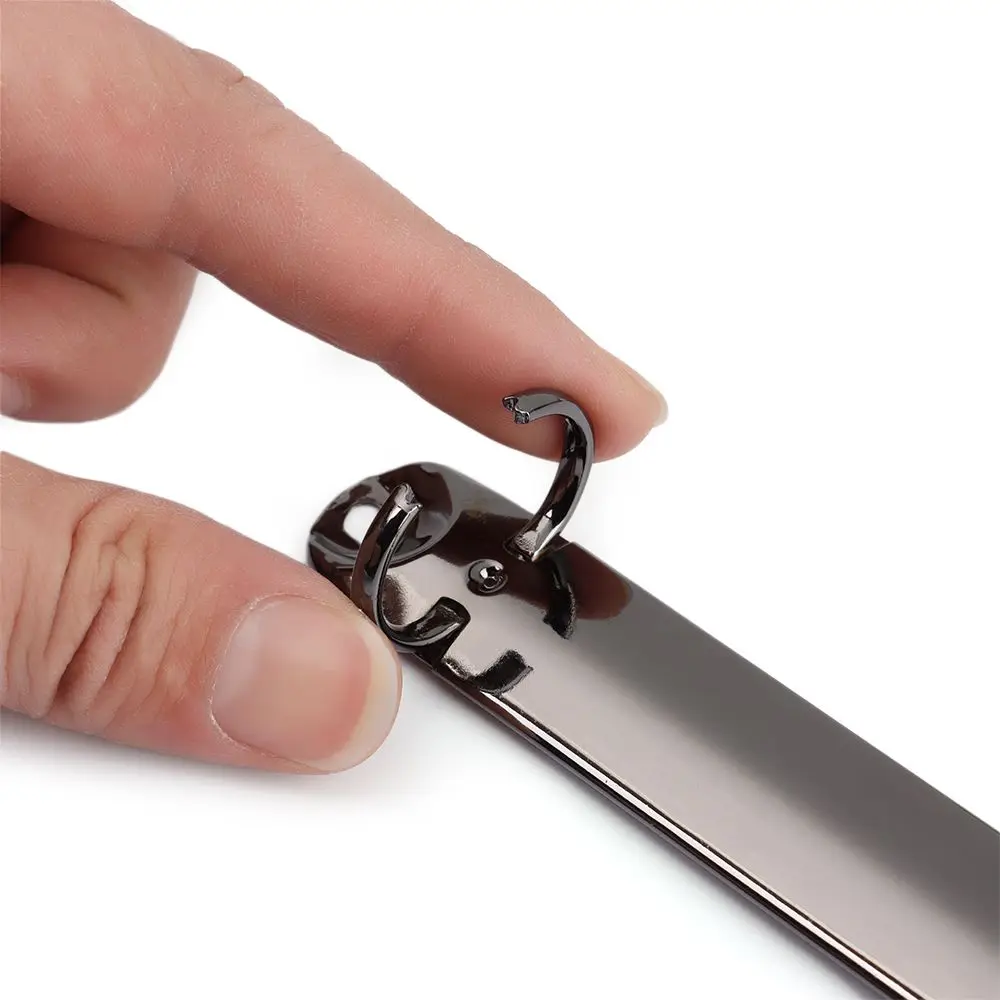 Office Supplies Stationery DIY Metal Notepad Refillable Binder Clip Ring Binder Loose-leaf File Folder Notebook Binding Hoops