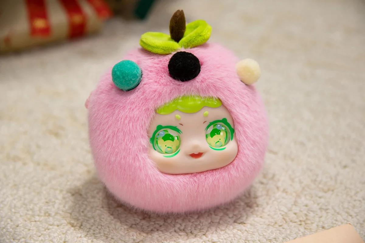 Vinyl Plush Dolls, Cute Macaron Fruit Coin Purses (Lemon/Avocado/Strawberry/Orange), Birthday Gifts