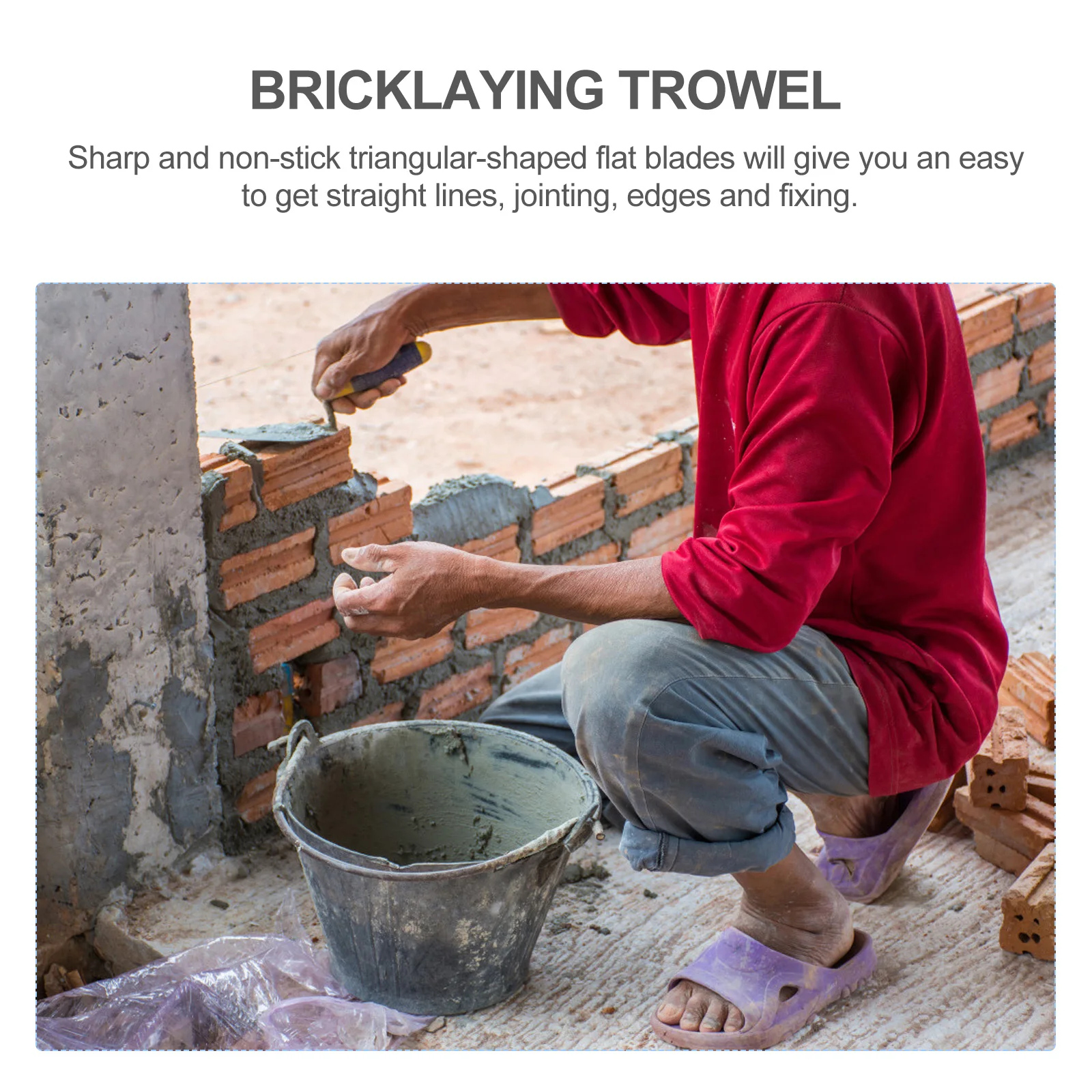 Plastering Knife High Quality Bricklaying Trowel Gauging Spatula Tools Plaster Mortar Scraper Putty Cement Building