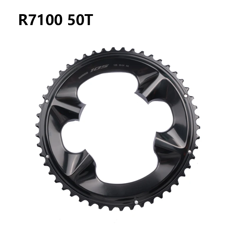 Shimano 105 R7100 Di2 Kurbelgarnitur Kettenblatt 12s für FC-R7100 R8100 34T/50T/50-34T Original Shimano – Detail 8