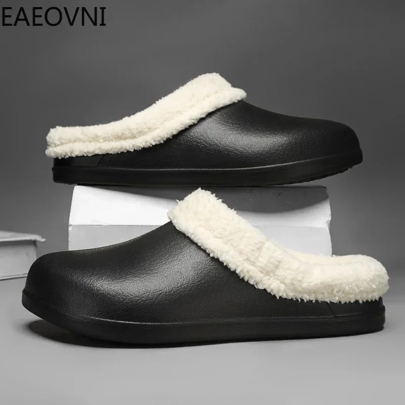 Slippers for Men Round Toe Keep Warm Non-slip Comfortable Men's Slipper Classic Casual Fashion Couple's Eva Shoes New Arrival