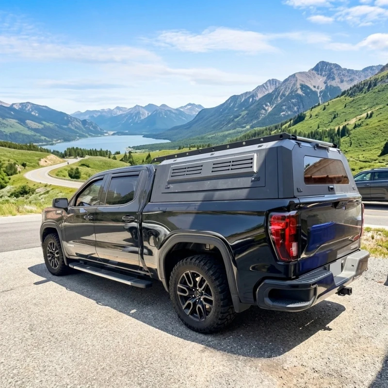 High Quality Factory Direct Aluminum Alloy Pickup Hard Topper Split Canopy Heavy Duty Bed