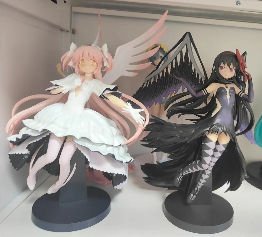 

In Stock Bandai Ban Presto Madoka Magica Akemi Homura Pvc Action Figurine Toys Tabletop Ornament Collection Model Birthday Gifts