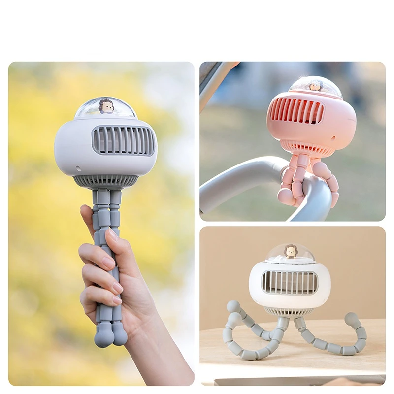 

Stroller Fan Portable Baby Stroller Mosquito Repellent Mute Shaking Head USB Fan Children's Desktop Blowing Silent Carry-on