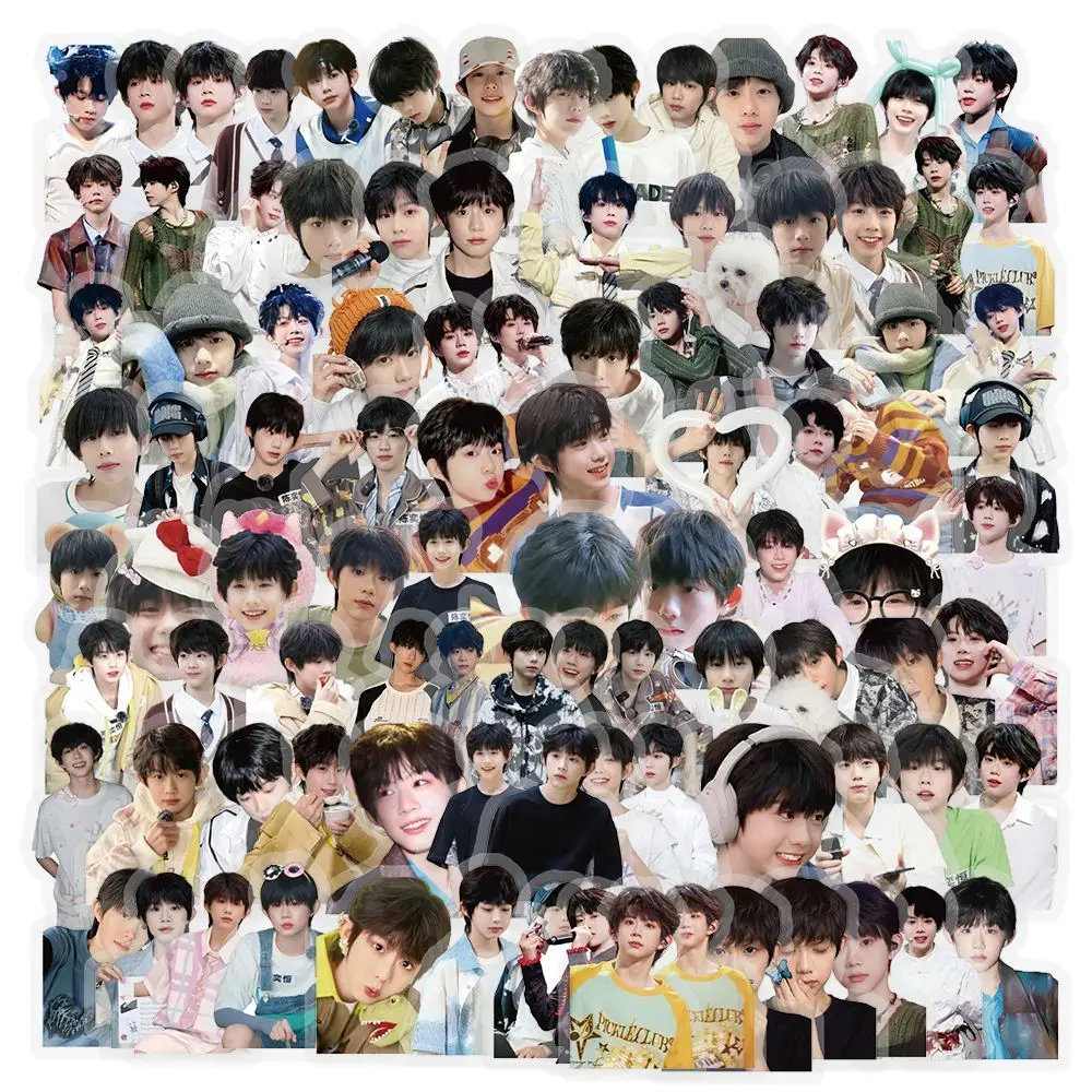Chen Yiheng series of transparent character stickers, TF themed decorative wall art stickers, a complete set of 100 pieces view 2