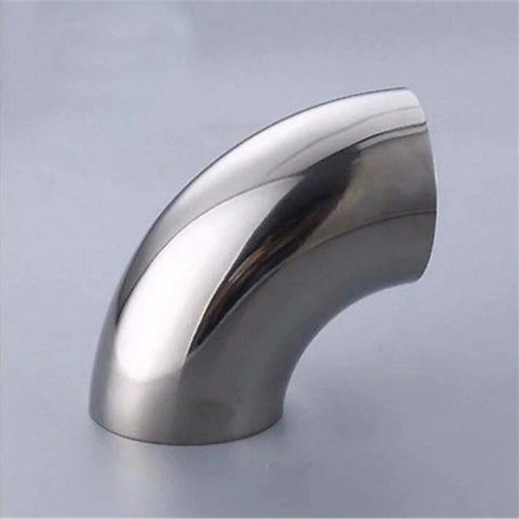 Tubo de escape modificado para coche, 2,5 pulgadas, 60mm, 201, curvatura de ángulo recto de acero inoxidable, codo de escape de 90 grados, piezas de automóvil
