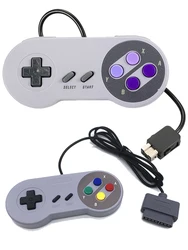 Wired Gamepad for SNES/SFC,Adaptation Genuine SNES/SFC Game Console, Gamepad Handle for Super Nin-tend-o Game Console