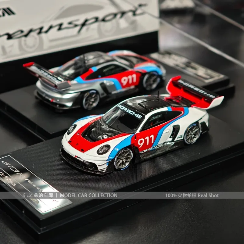In Stock 1: 64 911 992 GT3 R Alloy Car Model Die-Cast Static Car Model - Creative Decoration Item - Festival Gift