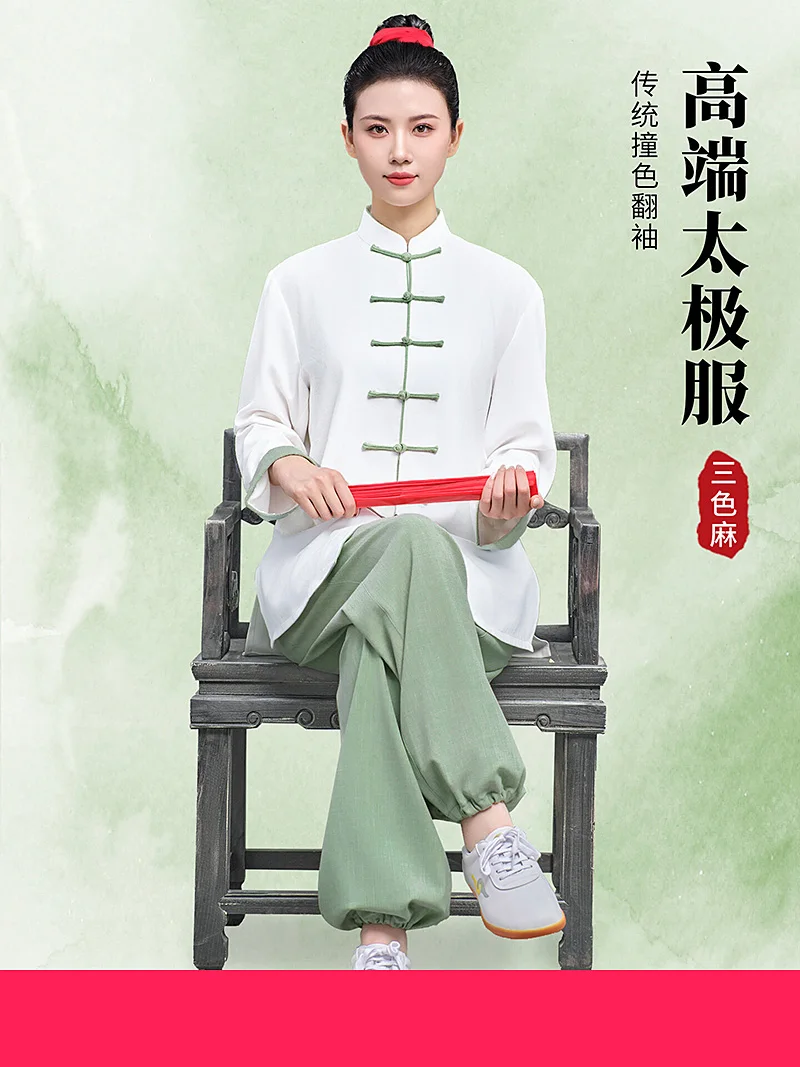 Women's & Men's Premium Tai Chi Uniform Spring Autumn - Performance & Ba Duan Jin Martial Arts Practice