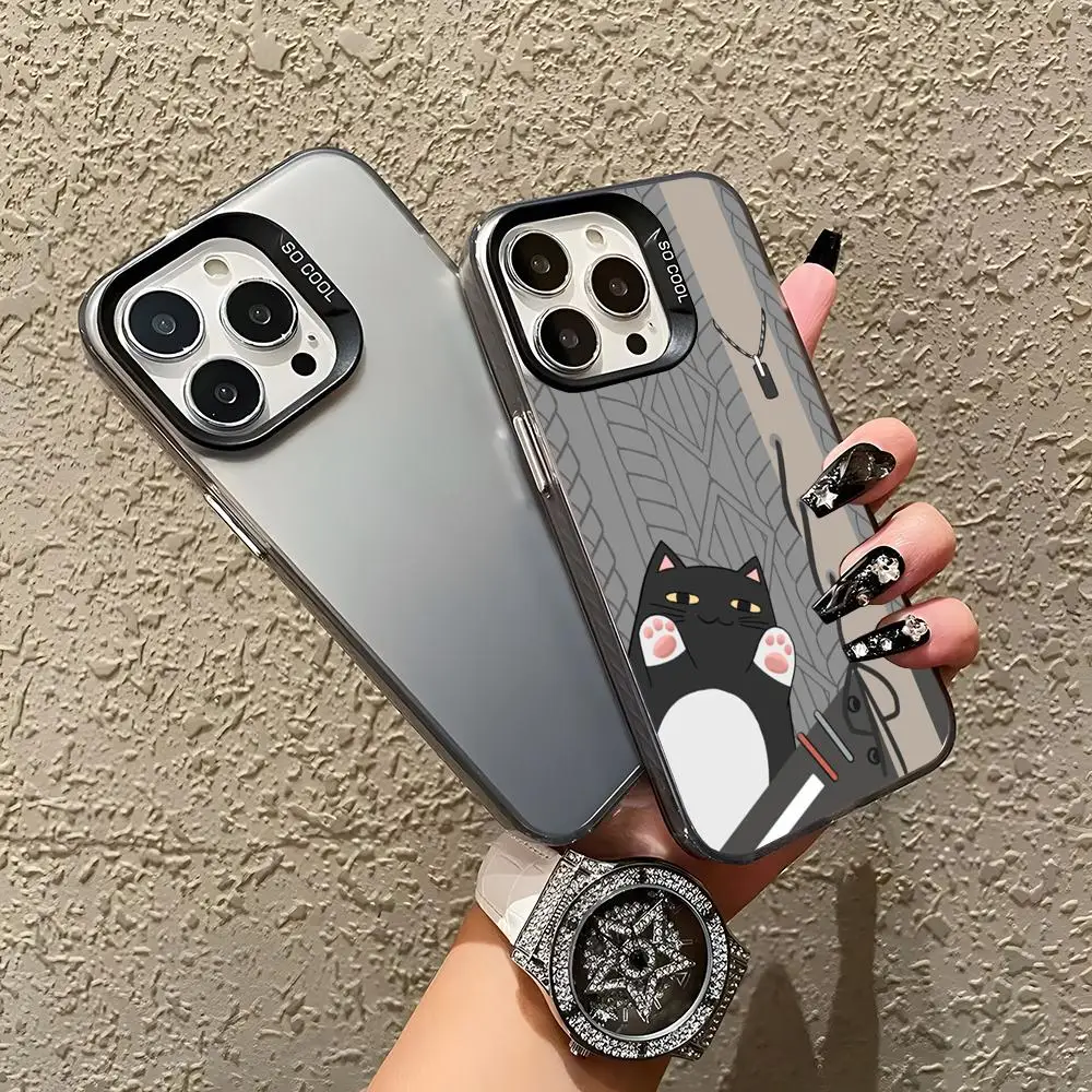 Японский чехол для телефона VTuber AI Girl, матовый цвет, серебристый цвет для Iphone 17, 16, 15, 14, Pro 13, 12, плюс, 11, 7, 8, роскошный чехол Air Max Японский чехол для телефона VTuber AI Girl, матовый цвет, серебристый цвет для Iphone 17, 16, 15, 14, Pro 13, 12, плюс, 11, 7, 8, роскошный чехол Air Max