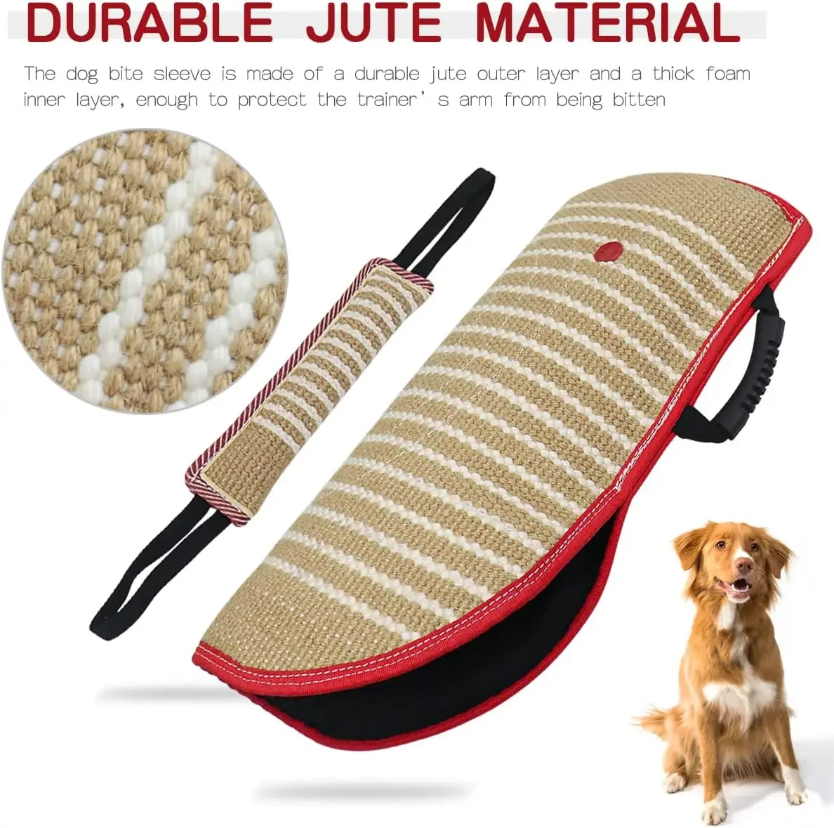 Dog Training Kit Bite Sleeve Dog Training Equipment Professional Jute Durable Pet Attack Protection Arm Dog Training Bite Sleeve