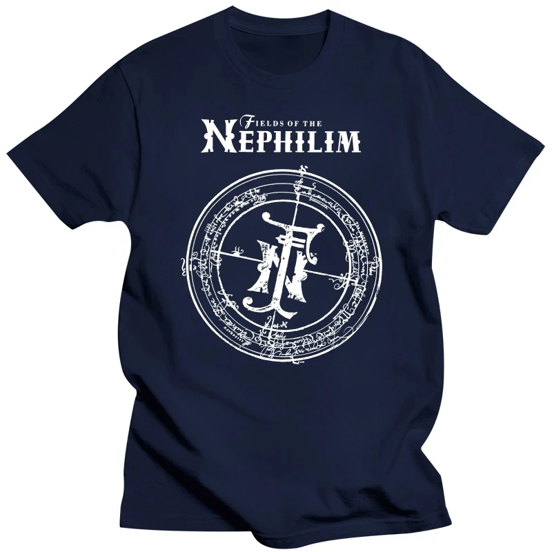 Fields Of The Nephilim Classic Logo 100% Cotton Licensed FOTN Tops Tee T Shirt T-Shirt Street Wear Fashion