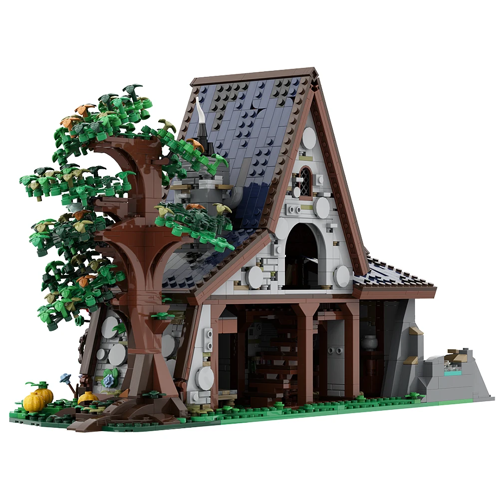 MOC The Dark Forest Magic Witchs House Building Block set Forest Architecture DIY Education Brick Toys For Children BirthdayGift