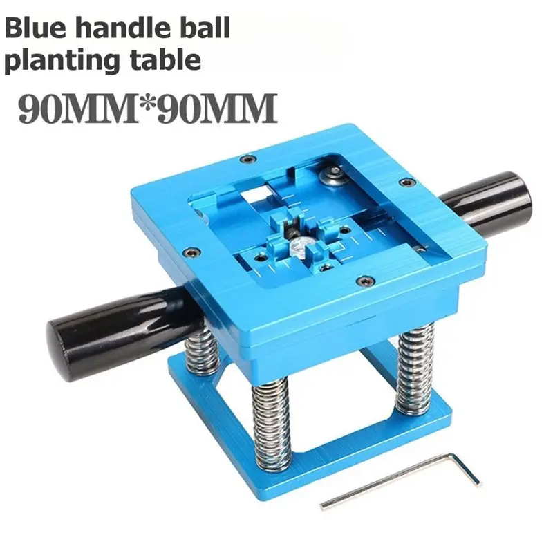 BGA Reballing Kit Station 90X90mm Universal 90Mm Template Holder Fixture Jig Stencil 0.3-0.76Mm Handle Included-[Acebya]