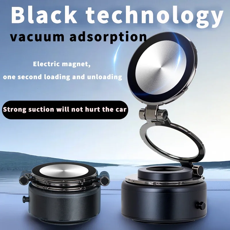 New Vacuum adsorption Magnetic Car Phone Mount  Foldable Travel Bracket for iPhone Xiaomi Huawei  For Samsung Phone Stand