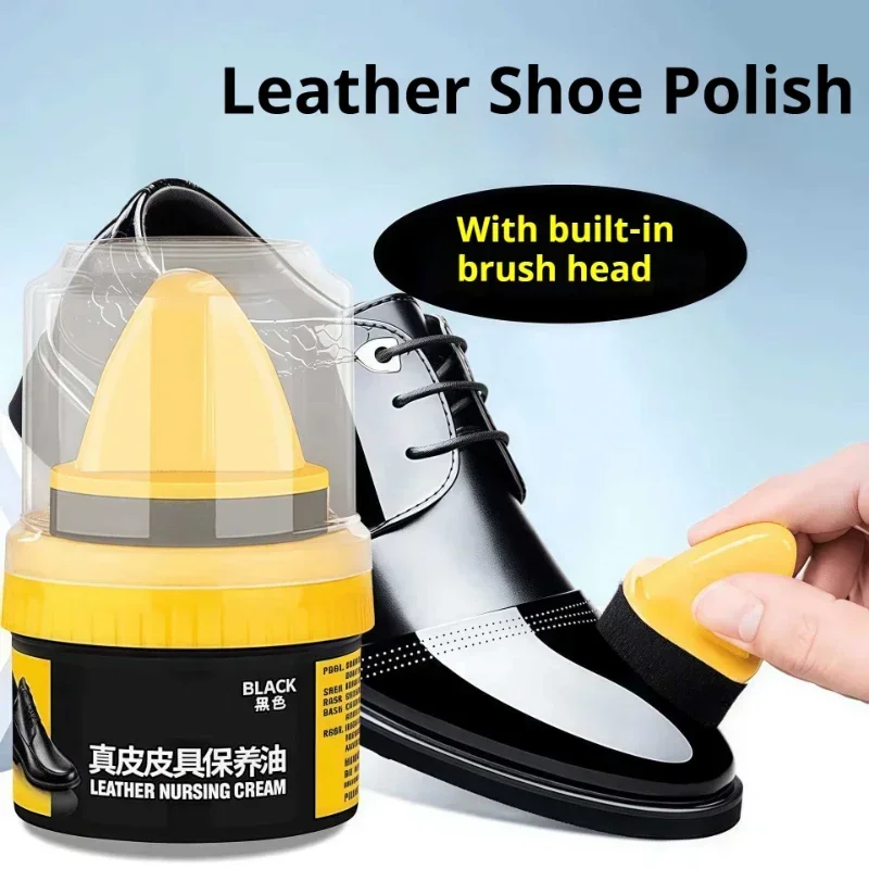New with Brush Leather Care Polish Shoe Polish Kit Shoe Accessories Shoe Cream Cleaning Cream for Shoes & Leather Goods