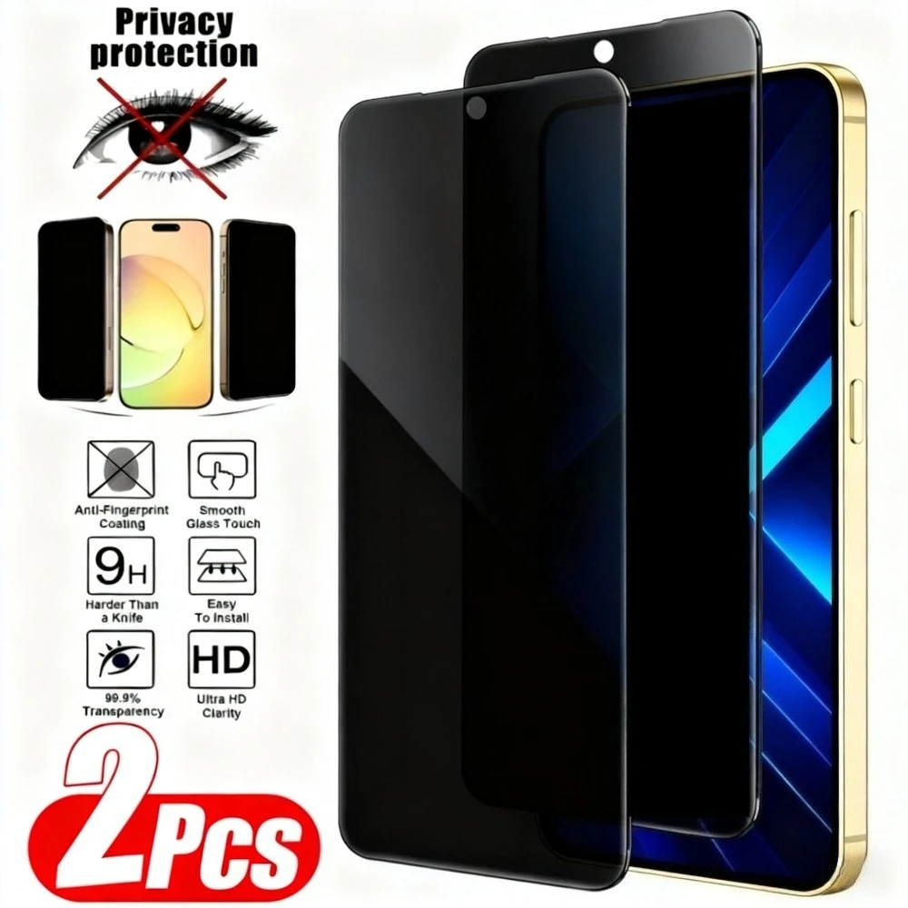 

2Pcs Privacy Full Screen Protector for Samsung Galaxy S25 S24 Ultra S23 S22 S21 Plus S23 S24 S25 FE Anti-Scratch Tempered Glass