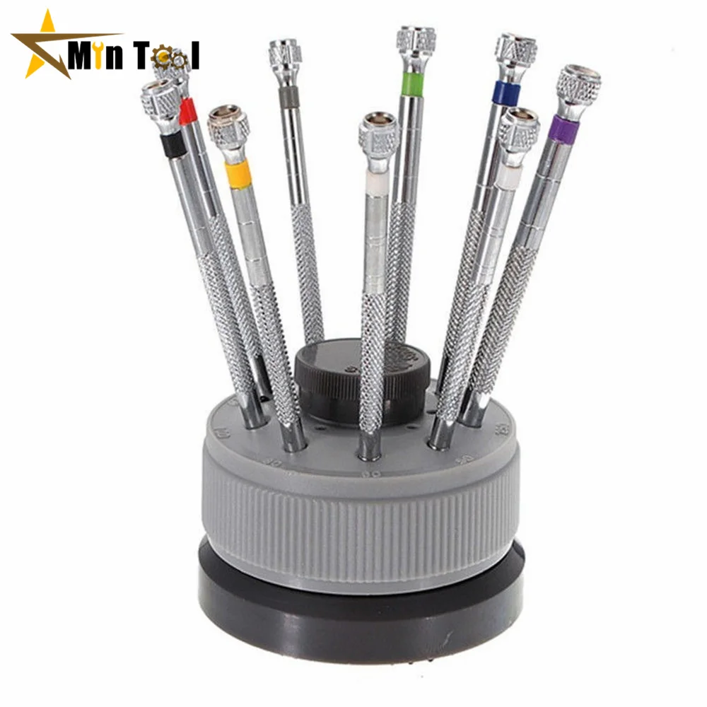 

9pcs Precision Screwdriver Set Watch Repair Tool Kit for Watchmaker Watch Glasses Flat Blade Assort Slotted Tool Hand Tool