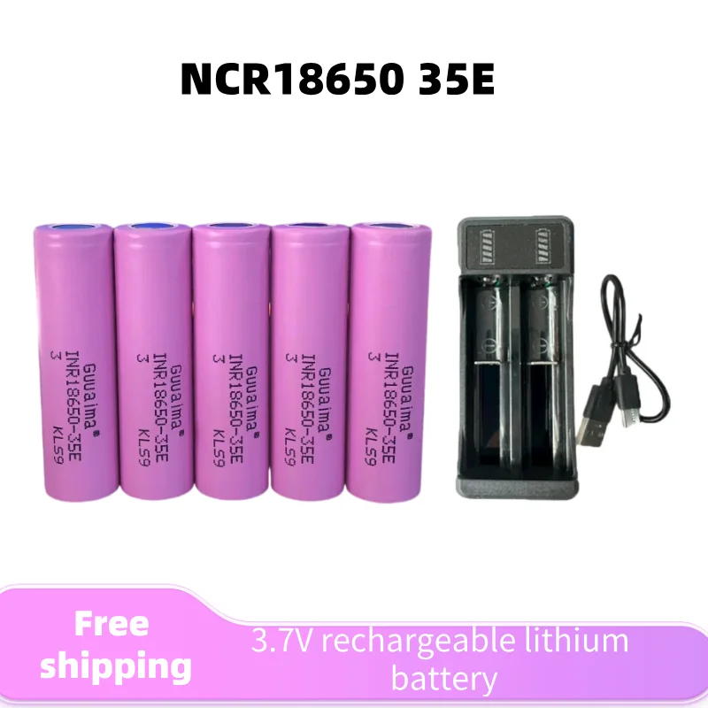 FreeShipping 100% Original for INR18650 3500mAh 25A Discharge INR18650 35E 3500mAh Li-ion 3.7v Rechargable Battery 18650 Battery