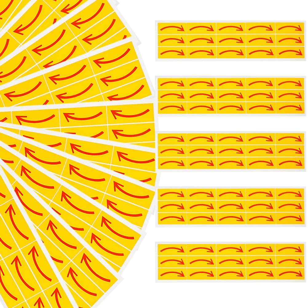 

20pcs Signs PVC Self Adhesive Arrow Stickers Indication Wall Arrow Decals Tags Traffic Safety Markings Wall Decals