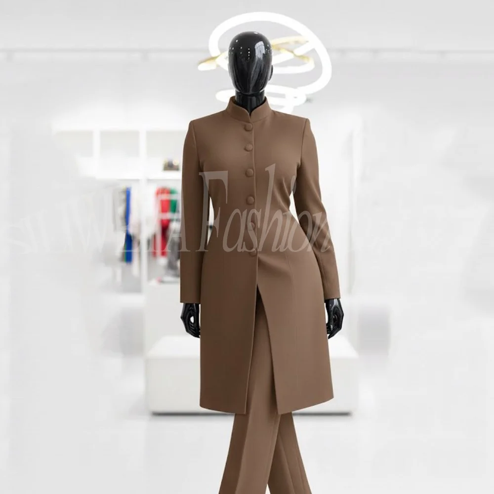 2026 New Women's Single Breasted Collar Blazer Suit Elegant Formal Office Business Two Piece Set Plus Size Ladies Work Wear