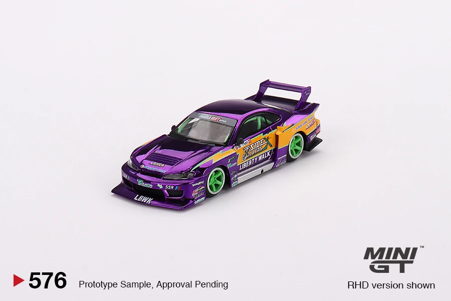 MINIGT 1/64 Nissan LB-Super Silhouette S15 SILVIA MGT01185-CH Cars
