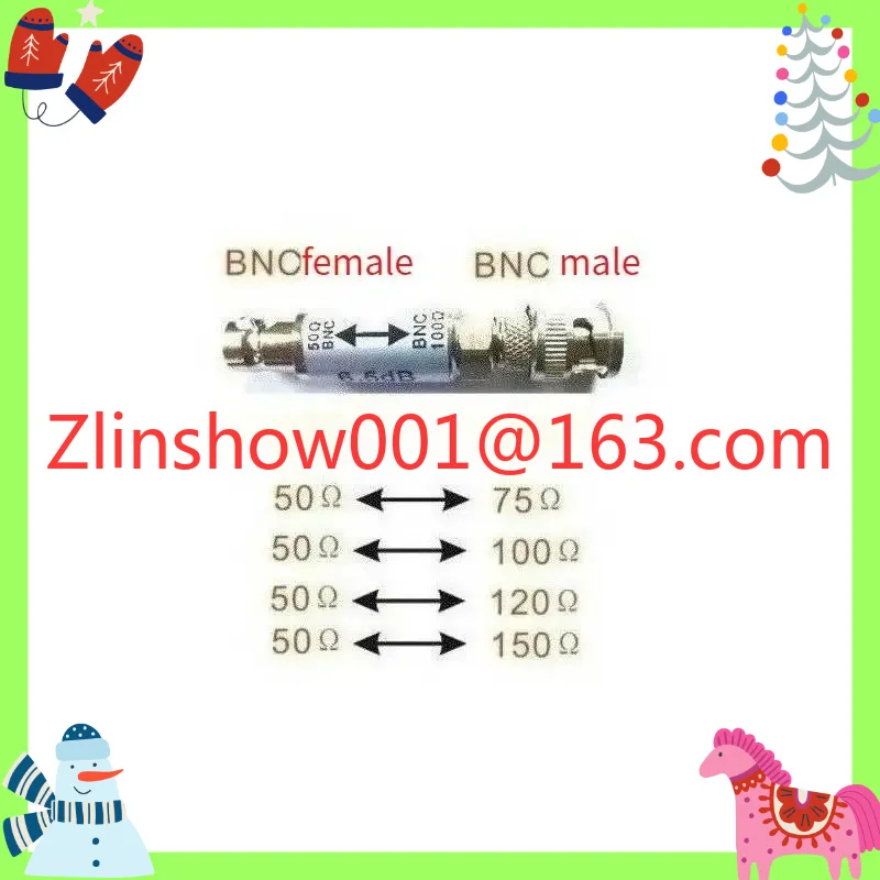 N to F N to BNC Impedance Converter 50 Ohm to 75 Ohm Impedance Converter