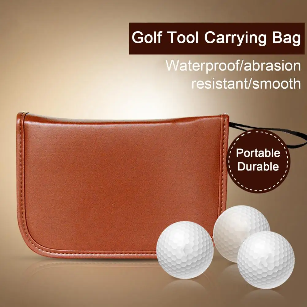 Empty Golf Tool Bag Container Ball Carrier Perfect Gift Women Men Golfers Gift Golf Ball Case Brush Wood Tees Accessories Bag