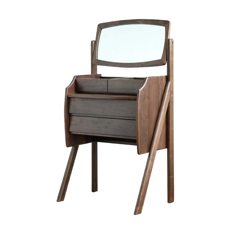 

Degas dresser black walnut solid wood modern simple bedroom storage small apartment makeup table makeup