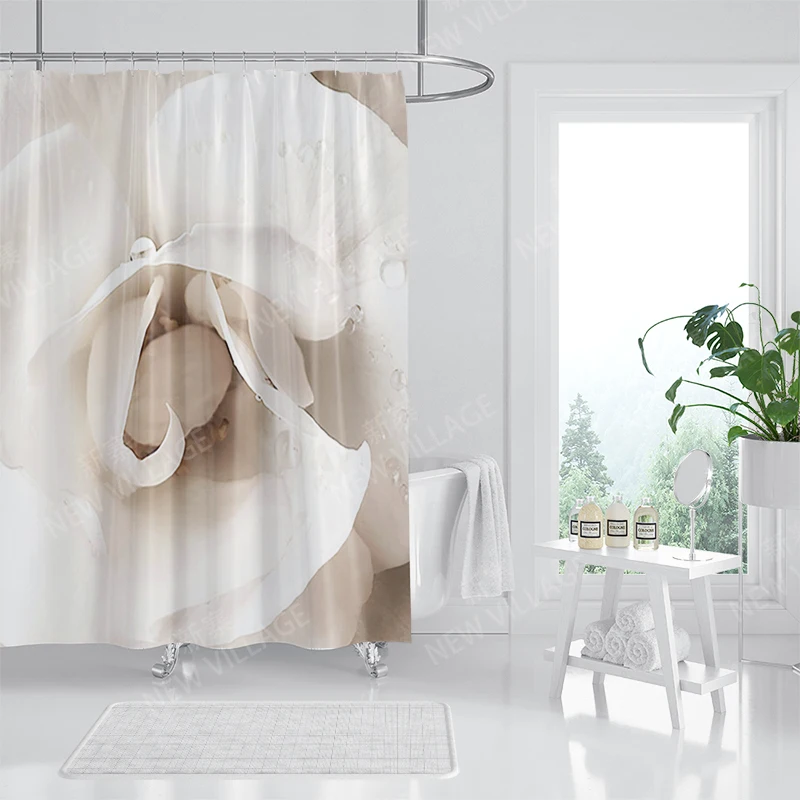 Waterproof fabric shower curtains Bathroom curtain accessories 180x200 Bath curtain for shower 240*200 nordic boho decoration