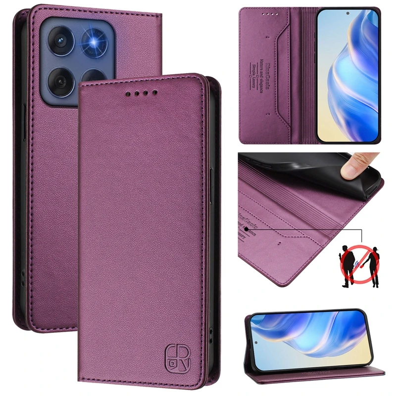 

Pop Edge 60 Pro 60 Fusion Magnetic Case For Motorola Edge 60pro Edge60 Fusion Edge60 Stylus 60Neo Phone Cover Luxury Leather Fun