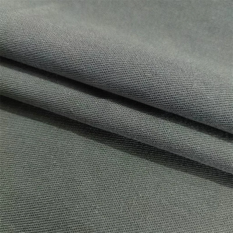 Pure Cotton Twill Denim Fabric Thickened By Meter for Shirt  Jacket Jeans DIY Sewing Washed Cloth Not Elastic Soft Black Blue