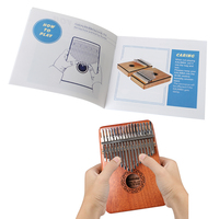 Portable Kalimba Learning Book Lightweight Portable Music Elements Thumb Piano Text Music Book for Beginner Kid Gift