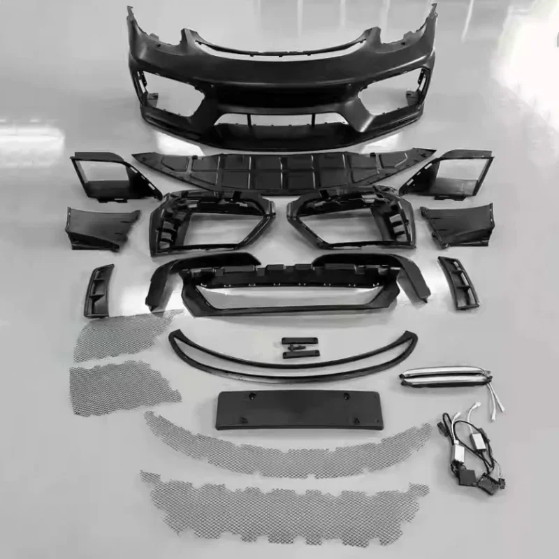 

Front Bumper Daytime Running Light Grille Assembly for Porsche 981 Modified GT4 Style Body Kit Car Accessories