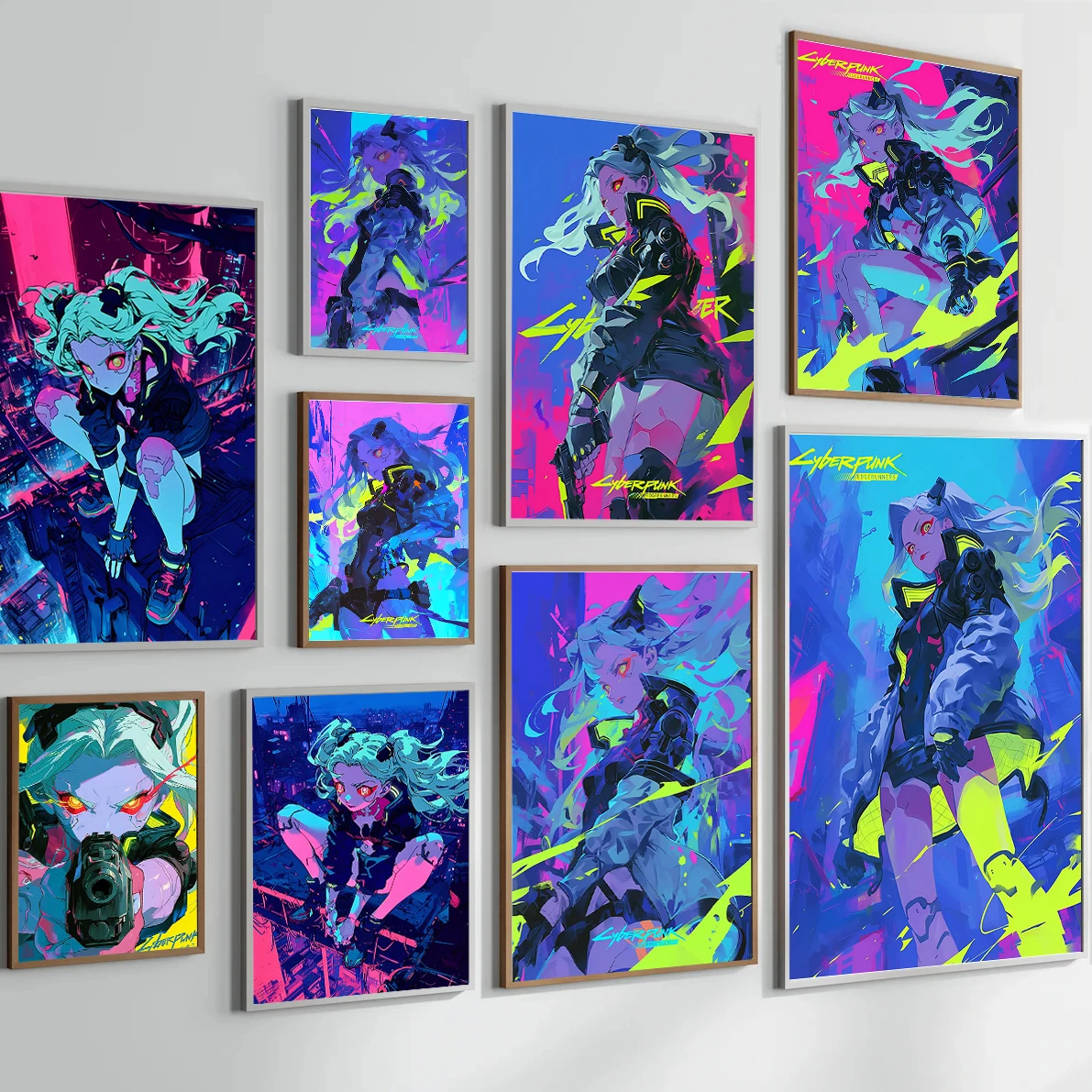 Game Cyberpunk Judy Poster Decor Wall Artwork Johnny Kid Gift V Home Decoration Art Adam Wallpaper Canvas Painting T-Bug