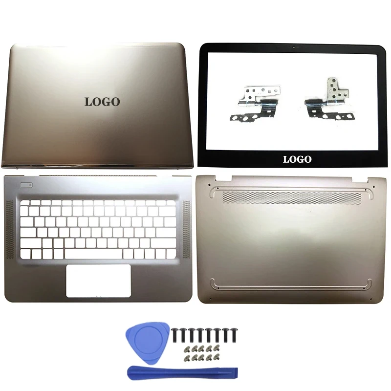 

NEW Laptop For HP ENVY 13-AB Series 6070B1083401 909623-001 LCD Back Cover/Front Bezel/Hinges/Palmrest/Bottom Case Gold