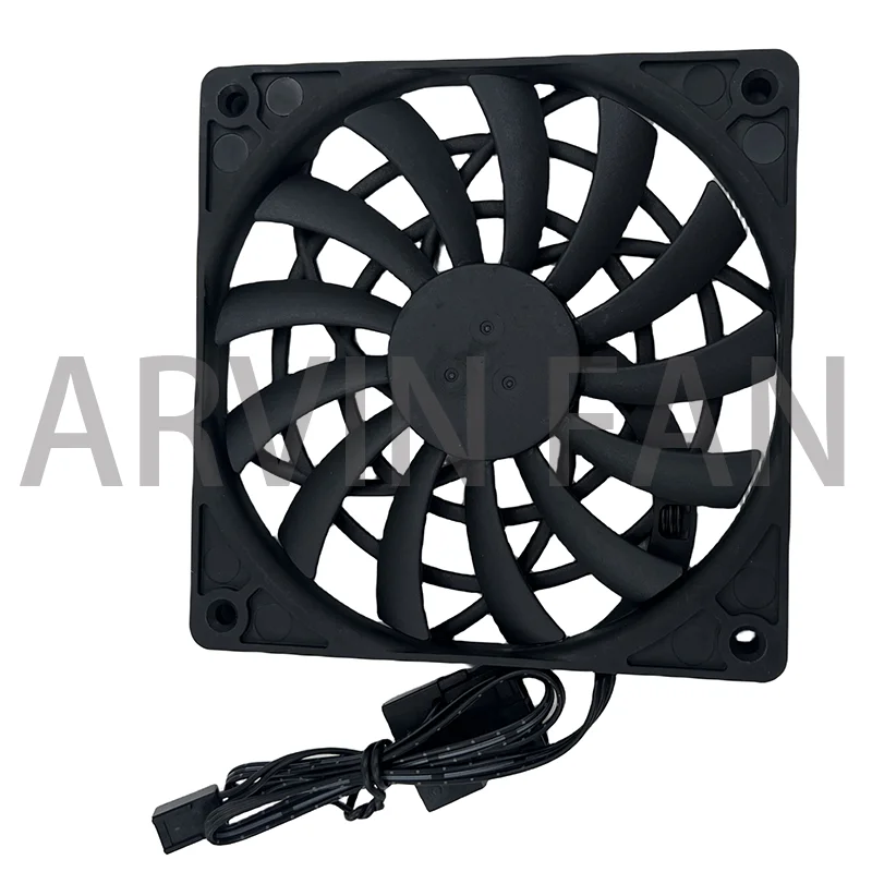 Ventilador de refrigeración silencioso para carcasa de ordenador, enfriador delgado de 120mm, CC de 12V, 120x120x12mm, silencioso de bajo ruido, 0.19A, para chasis de PC, Cpu